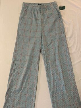 Obey Wide Leg Plaid Pants